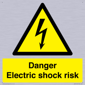 Danger Electric shock risk